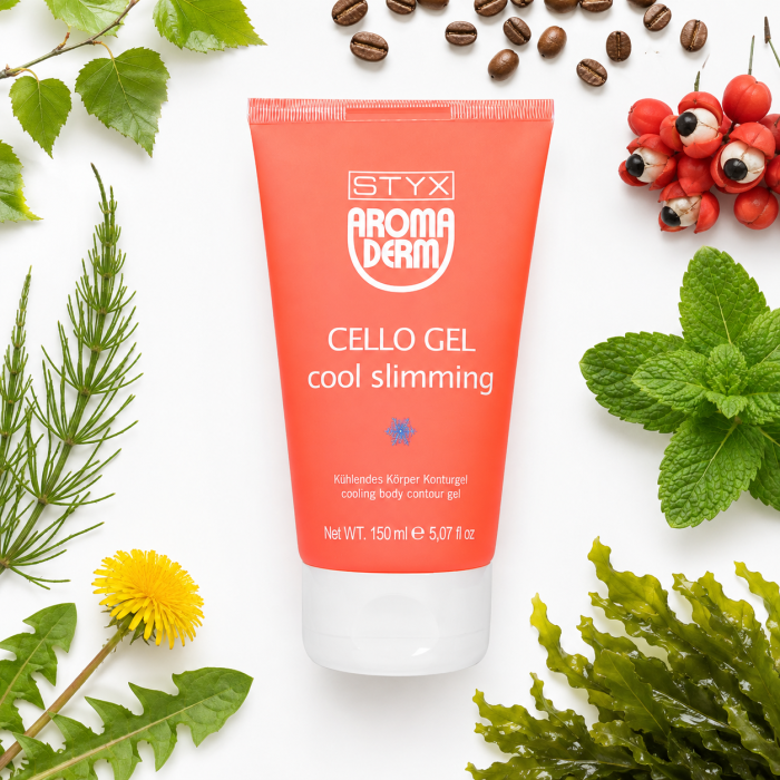 Żel Cello Cool Slimming do body wrapping Aroma Derm 150 ml – profesjonalny chłodzący żel do zabiegów bez efektu rozgrzewania .png