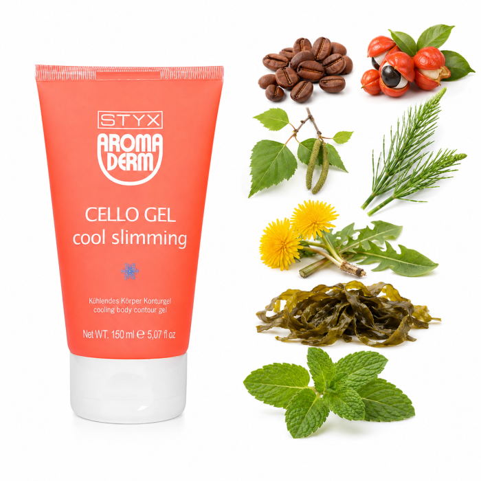 Żel Cello Cool Slimming do body wrapping Aroma Derm 150 ml – profesjonalny chłodzący żel do zabiegów bez efektu rozgrzewania .png
