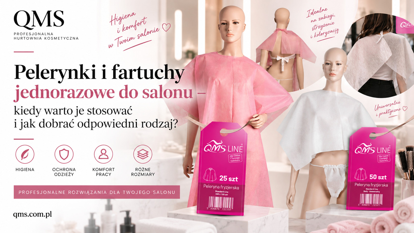 Pelerynki i fartuchy jednorazowe do salonu – kiedy warto je stosować i jak dobrać odpowiedni rodzaj?