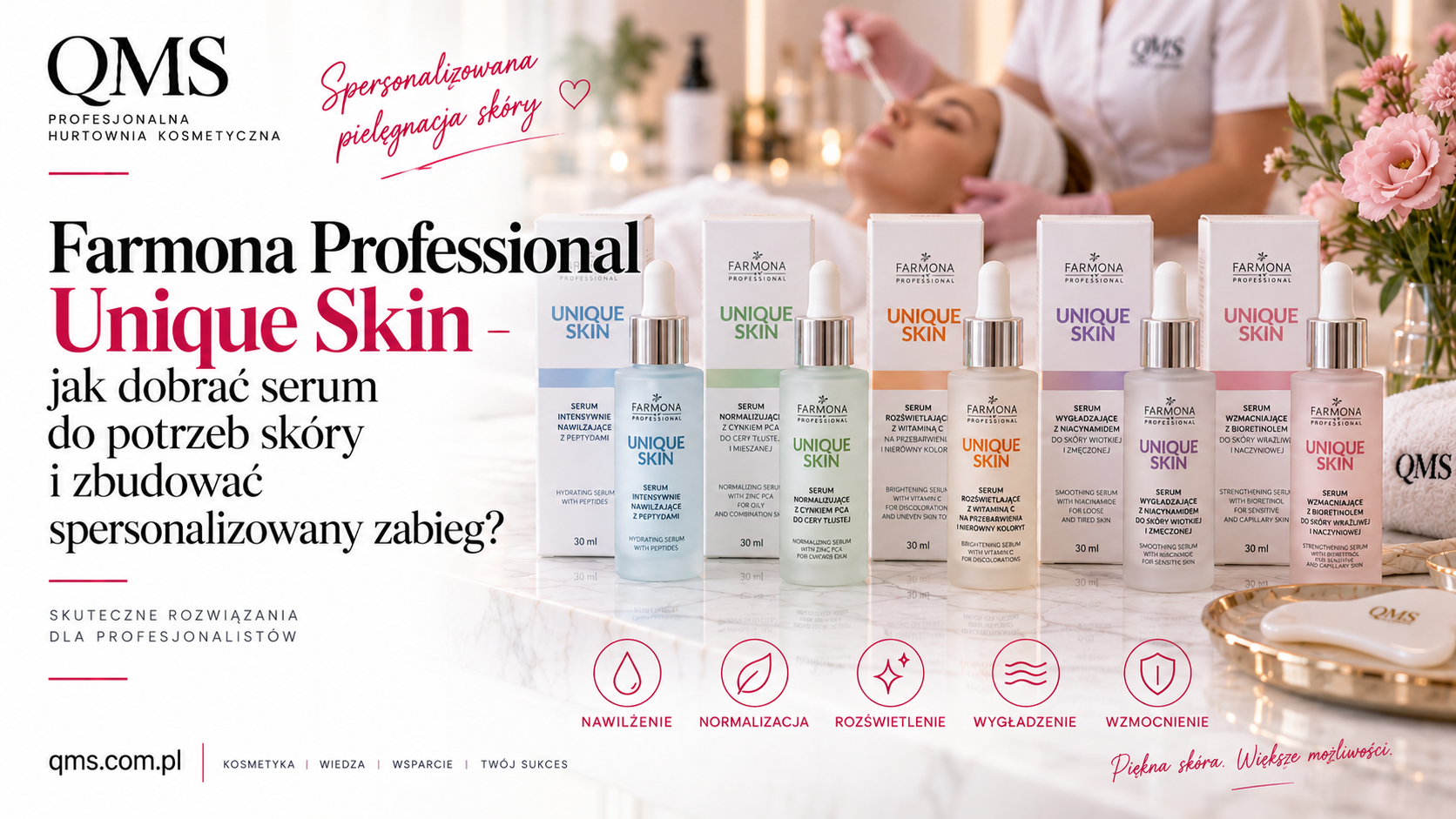 Farmona Professional Unique Skin – jak dobrać serum do potrzeb skóry i zbudować spersonalizowany zabieg?