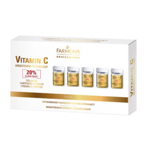 Koncentrat rozjaśniający z witaminą C ampułki 5 x 5 ml – Farmona Professional VITAMIN C