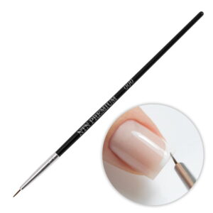 Pędzelek do zdobień paznokci cienki 000 do linii i nail art – NTN Premium