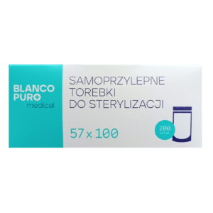 Torebki do sterylizacji samoprzylepne 50 × 100 mm – Blanco Puro – 200 szt.