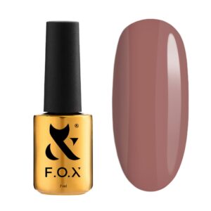 Lakier hybrydowy do paznokci BEZ TPO Mocha Mousse 105 kawowo-beżowy butelka z pędzelkiem 7 ml – Fox Nails Professional