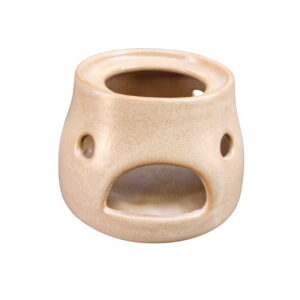 Podgrzewacz ceramiczny pojedynczy piaskowy mat – 10 × 7 cm