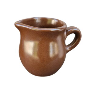 Dzbanuszek ceramiczny brązowy mat – 0,2 L – 6,5 × 8 cm