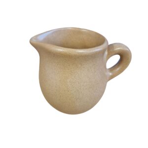 Dzbanuszek ceramiczny piaskowy mat – 0,2 L – 6,5 × 8 cm
