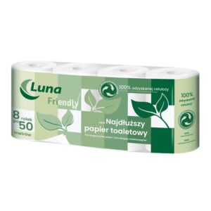 Papier toaletowy Luna Friendly BIO 2 warstwy 50 m – 8 rolek