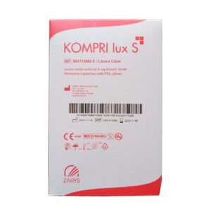 Kompresy Gazowe Jałowe bez Nitki RTG 100 szt. - 7,5 x 7,5 cm