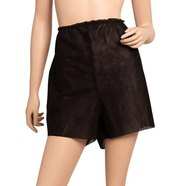 Bokserki włókninowe męskie czarne XL pakowane zbiorczo 25 szt. QMS Line Premium do salonu kosmetycznego i SPA