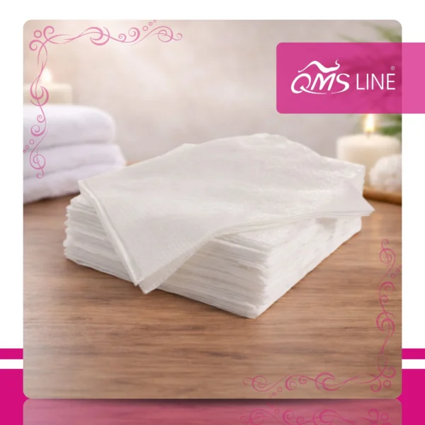 Chusteczki Kosmetyczne Jednorazowe 25x20 cm 100 szt. Bio-Eko QMS Line Premium Chusteczki kosmetyczne jednorazowe 25x20 cm 100 szt. Bio-Eko QMS Line Premium do salonu kosmetycznego i SPA