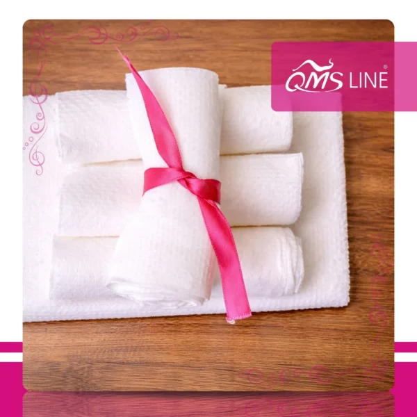 Chusteczki Kosmetyczne Jednorazowe 25x20 cm 100 szt. Bio-Eko QMS Line Premium Chusteczki kosmetyczne jednorazowe 25x20 cm 100 szt. Bio-Eko QMS Line Premium do salonu kosmetycznego i SPA