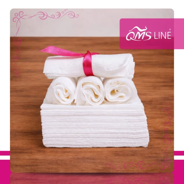 Chusteczki Kosmetyczne Jednorazowe 25x20 cm 100 szt. Bio-Eko QMS Line Premium Chusteczki kosmetyczne jednorazowe 25x20 cm 100 szt. Bio-Eko QMS Line Premium do salonu kosmetycznego i SPA