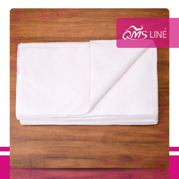Chusteczki Kosmetyczne Jednorazowe 25x38 cm 100 szt. Bio-Eko QMS Line Premium Chusteczki kosmetyczne jednorazowe 25x38 cm 100 szt. Bio-Eko QMS Line Premium do salonu kosmetycznego i SPA