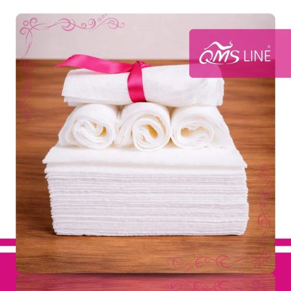 Chusteczki Kosmetyczne Jednorazowe 25x38 cm 100 szt. Bio-Eko QMS Line Premium Chusteczki kosmetyczne jednorazowe 25x38 cm 100 szt. Bio-Eko QMS Line Premium do salonu kosmetycznego i SPA