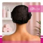 Czepek włókninowy typu clip czarny 100 szt. QMS Line Standard do salonu kosmetycznego i SPA