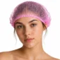 Czepek włókninowy typu clip różowy 100 szt. QMS Line Standard do salonu kosmetycznego i SPA