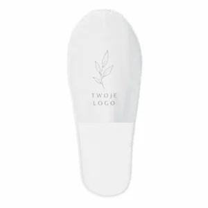 Kapcie jednorazowe z Twoim logo serii Silver pakowane zbiorczo QMS Line Standard do hotelu i SPA