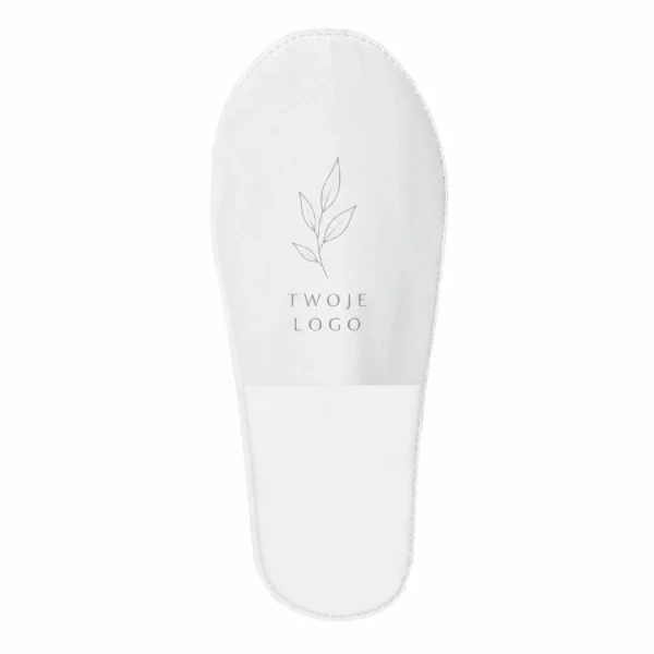 Kapcie Jednorazowe z Twoim Logo Serii Silver QMS Line Standard Kapcie jednorazowe z Twoim logo serii Silver pakowane zbiorczo QMS Line Standard do hotelu i SPA