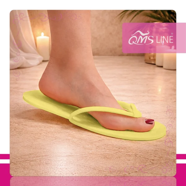 Klapki Japonki Piankowe Żółte 10 par QMS Line Standard Klapki japonki piankowe żółte 10 par QMS Line Standard do hotelu i SPA