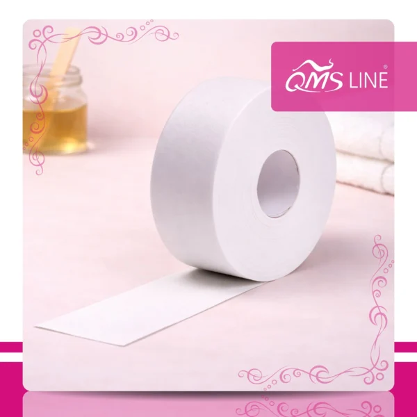 Paski do Depilacji na Rolce z Perforacją 80g 100 m QMS Line Standard Paski do depilacji na rolce z perforacją 80g 100 m QMS Line Standard do salonu kosmetycznego