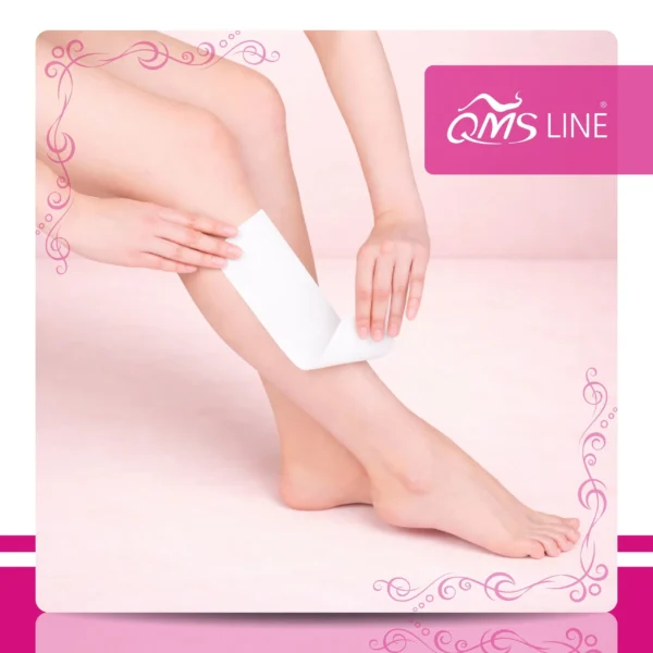 Paski do Depilacji na Rolce z Perforacją 80g 100 m QMS Line Standard Paski do depilacji na rolce z perforacją 80g 100 m QMS Line Standard do salonu kosmetycznego