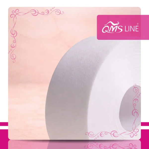 Paski do Depilacji na Rolce z Perforacją 80g 100 m QMS Line Standard Paski do depilacji na rolce z perforacją 80g 100 m QMS Line Standard do salonu kosmetycznego