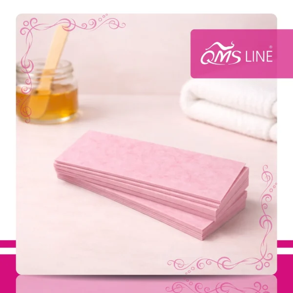 Paski do Depilacji Cięte Różowe 100 szt. QMS Line Extra Paski do depilacji cięte różowe 100 szt. QMS Line Extra do salonu kosmetycznego