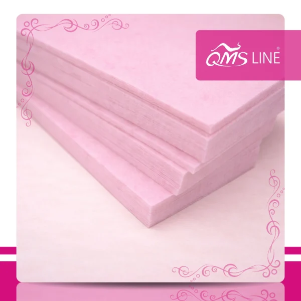 Paski do Depilacji Cięte Różowe 100 szt. QMS Line Extra Paski do depilacji cięte różowe 100 szt. QMS Line Extra do salonu kosmetycznego