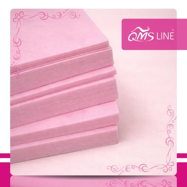 Paski do Depilacji Cięte Różowe 100 szt. QMS Line Extra Paski do depilacji cięte różowe 100 szt. QMS Line Extra do salonu kosmetycznego