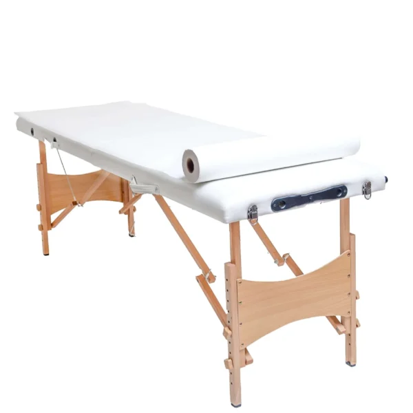 Podkład kosmetyczny jednorazowy z celulozy 60 cm x 50 m QMS Line Extra do salonu kosmetycznego