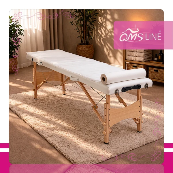 Podkład Kosmetyczny Jednorazowy z Celulozy 60 cm x 50 m QMS Line Extra Podkład kosmetyczny jednorazowy z celulozy 60 cm x 50 m QMS Line Extra do salonu kosmetycznego