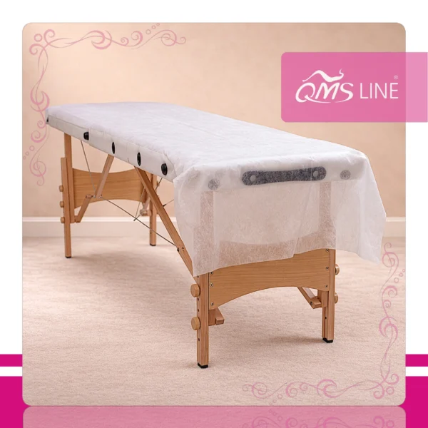 Podkład Kosmetyczny z Włókniny 60 cm x 200 m 100 szt. QMS Line Standard Podkład kosmetyczny z włókniny 60 cm x 200 m 100 szt. QMS Line Standard do salonu kosmetycznego