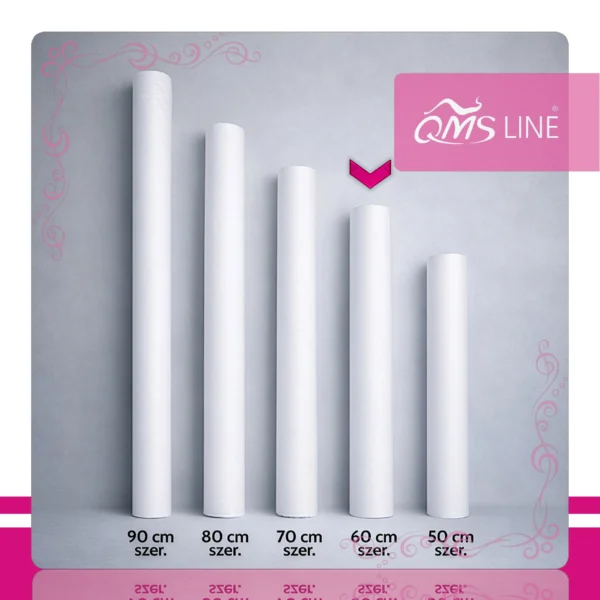 Podkład Kosmetyczny z Włókniny 60 cm x 200 m 100 szt. QMS Line Standard Podkład kosmetyczny z włókniny 60 cm x 200 m 100 szt. QMS Line Standard do salonu kosmetycznego