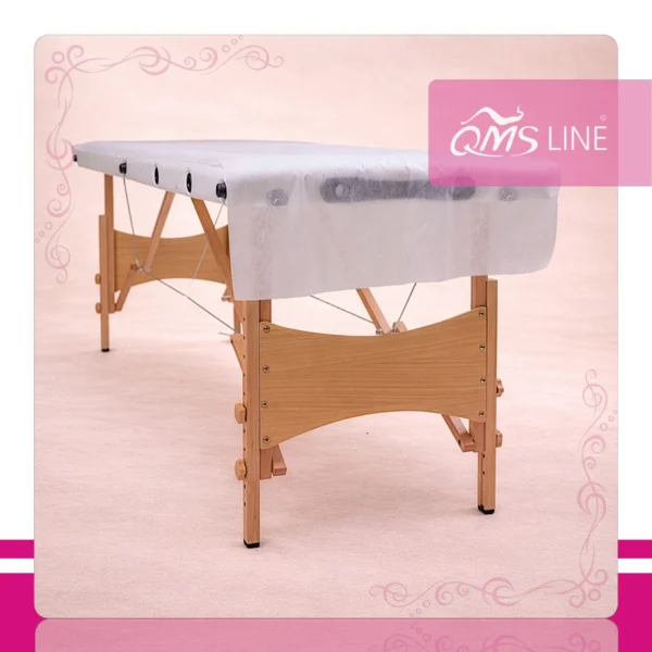 Podkład Kosmetyczny Jednorazowy z Włókniny 60 cm x 50 m QMS Line Economic Podkład kosmetyczny jednorazowy z włókniny 60 cm x 50 m QMS Line Economic do salonu kosmetycznego