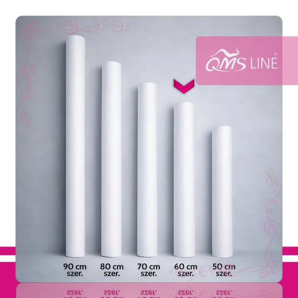 Podkład Kosmetyczny Jednorazowy z Włókniny 60 cm x 50 m QMS Line Economic Podkład kosmetyczny jednorazowy z włókniny 60 cm x 50 m QMS Line Economic do salonu kosmetycznego