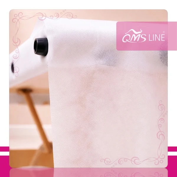 Podkład Kosmetyczny Jednorazowy z Włókniny 70 cm x 50 m QMS Line Economic Podkład kosmetyczny jednorazowy z włókniny 70 cm x 50 m QMS Line Economic do salonu kosmetycznego