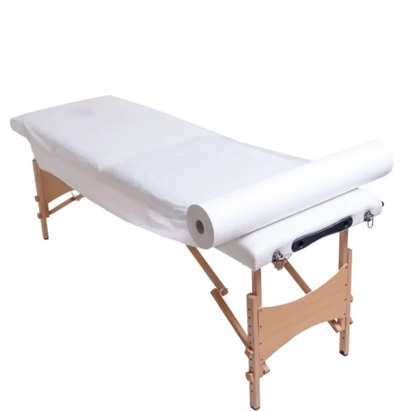 Podkład Kosmetyczny Jednorazowy z Włókniny 80 cm x 200 m QMS Line Standard Podkład kosmetyczny jednorazowy z włókniny 80 cm x 200 m QMS Line Standard do salonu kosmetycznego