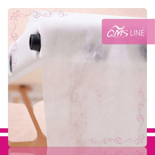 Podkład Kosmetyczny Jednorazowy z Włókniny 80 cm x 200 m QMS Line Standard Podkład kosmetyczny jednorazowy z włókniny 80 cm x 200 m QMS Line Standard do salonu kosmetycznego