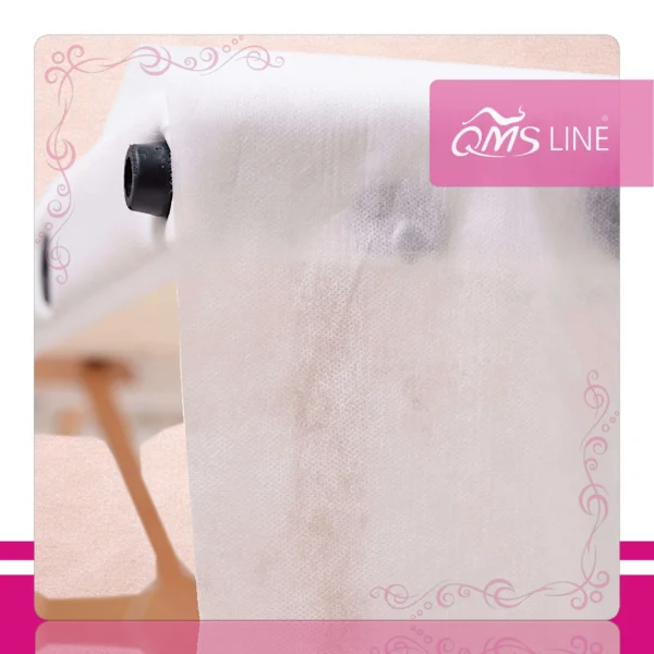 Podkład Kosmetyczny Jednorazowy z Włókniny 80 cm x 50 m QMS Line Standard Podkład kosmetyczny jednorazowy z włókniny 80 cm x 50 m QMS Line Standard do salonu kosmetycznego