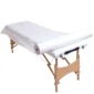 Podkład kosmetyczny jednorazowy z włókniny 90 cm x 200 m QMS Line Standard do salonu kosmetycznego