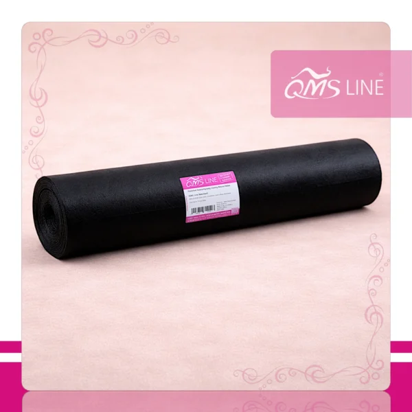 Podkład Kosmetyczny Jednorazowy z Włókniny Czarny 80 cm x 200 m QMS Line Standard Podkład kosmetyczny jednorazowy z włókniny czarny 80 cm x 200 m QMS Line Standard do salonu kosmetycznego