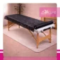Podkład kosmetyczny jednorazowy z włókniny czarny 80 cm x 50 m QMS Line Standard do salonu kosmetycznego