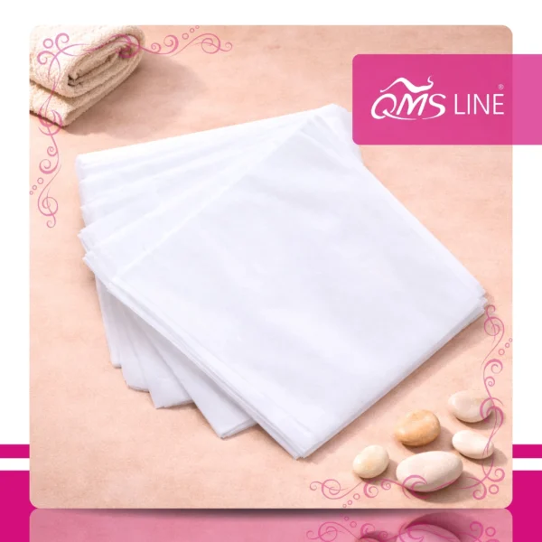Prześcieradło 2w1 Włókninowe Składane z Zagłówkiem 90x200 cm 10 szt. QMS Line Standard Prześcieradło 2w1 włókninowe składane z zagłówkiem 90x200 cm 10 szt. QMS Line Standard do salonu kosmetycznego i SPA