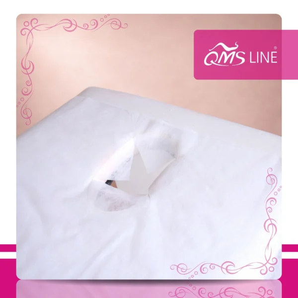 Prześcieradło 2w1 Włókninowe Składane z Zagłówkiem 90x200 cm 10 szt. QMS Line Standard Prześcieradło 2w1 włókninowe składane z zagłówkiem 90x200 cm 10 szt. QMS Line Standard do salonu kosmetycznego i SPA