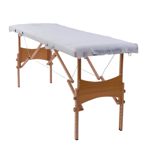 Prześcieradło jednorazowe włókninowe 60x200 cm 10 szt. QMS Line Standard do salonu kosmetycznego i SPA