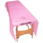 Prześcieradło włókninowe składane różowe 160x210 cm 10 szt. QMS Line Standard do salonu kosmetycznego i SPA