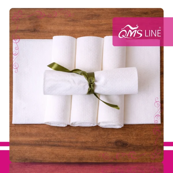 Ręcznik Celulozowy AIRLAND Miód Basic 50x40 cm 100 szt. QMS Line Premium Ręcznik celulozowy AIRLAND "Miód" Basic 50x40 cm 100 szt. QMS Line Premium do salonu kosmetycznego i SPA