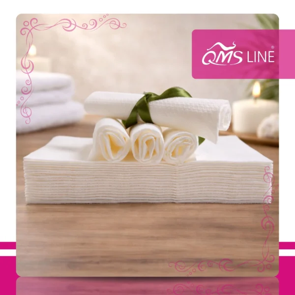 Ręcznik Celulozowy AIRLAND Miód Basic 50x40 cm 100 szt. QMS Line Premium Ręcznik celulozowy AIRLAND "Miód" Basic 50x40 cm 100 szt. QMS Line Premium do salonu kosmetycznego i SPA