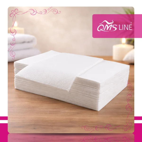 Ręcznik Celulozowy AIRLAND Miód Basic 70x40 cm 100 szt. QMS Line Premium Ręcznik celulozowy AIRLAND "Miód" Basic 70x40 cm 100 szt. QMS Line Premium do salonu kosmetycznego i SPA